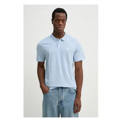 Polo tričko Levi's SHORELINE TECH POLO modrá barva, 001EK