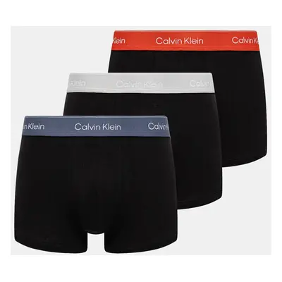 Bavlněné boxerky Calvin Klein Underwear 3-pack černá barva, LV00NB4389