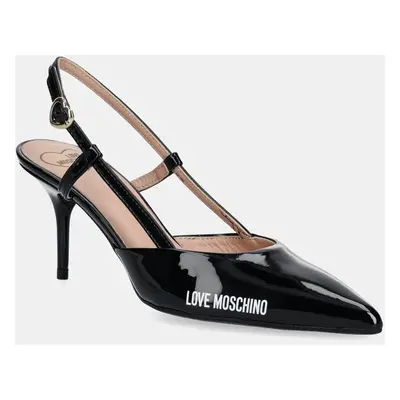 Lodičky Love Moschino černá barva, JA10627G1MIH0000