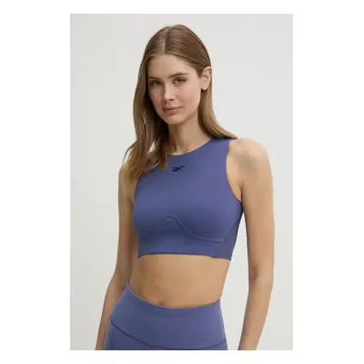 Tréninkový top Reebok LUX Collection fialová barva, 100214320