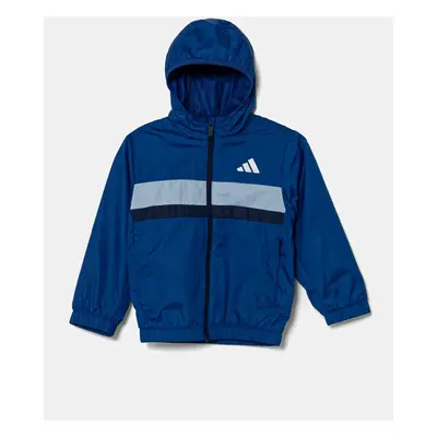 Dětská bunda adidas modrá barva, JD0022