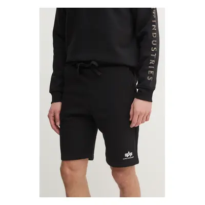 Kraťasy Alpha Industries pánské, černá barva, 156367