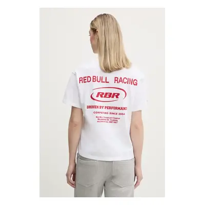 Bavlněné tričko Red Bull Racing x Pepe Jeans CLUB TEE 2 bílá barva, RL500012