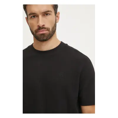 Tričko Calvin Klein Jeans černá barva, J30J326752