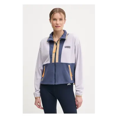 Fleecová mikina Columbia Backbowl II FZ Fleece fialová barva, 2092163