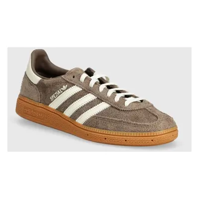 Kožené sneakers boty adidas Originals Handball Spezial W hnědá barva, IF6490