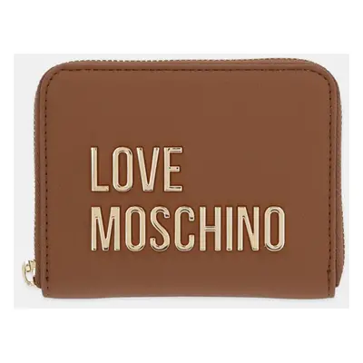 Peněženka Love Moschino hnědá barva, JC5613PP1