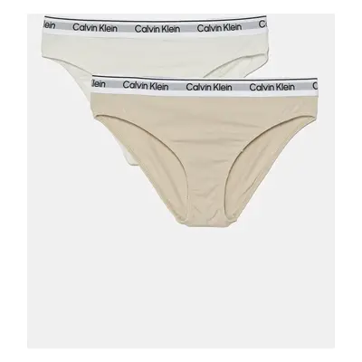 Dětské kalhotky Calvin Klein Underwear 2-pack béžová barva, G80G800726