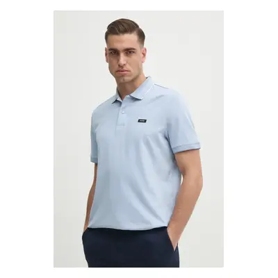 Polo tričko Calvin Klein modrá barva, K10K114141