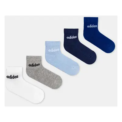 Dětské ponožky adidas Performance 5-pack modrá barva, JF8542