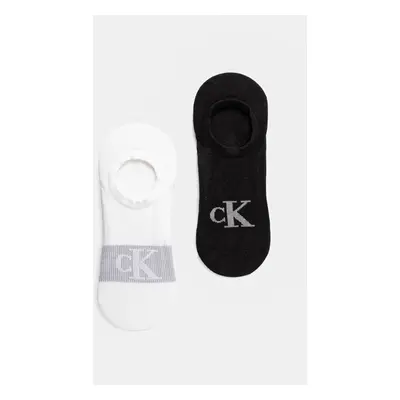 Ponožky Calvin Klein Jeans 2-pack pánské, bílá barva, 701231389