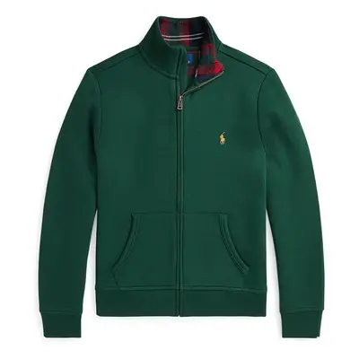 Dětská bavlněná mikina Polo Ralph Lauren tmavomodrá barva, hladká, 323953025001