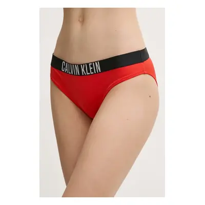 Plavkové kalhotky Calvin Klein červená barva, KW0KW02856