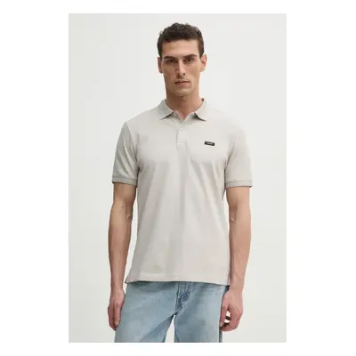 Polo tričko Calvin Klein béžová barva, K10K114141