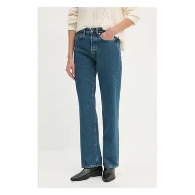 Džíny Pepe Jeans STRAIGHT JEANS HW ROBYN dámské, high waist, PL204901EF2