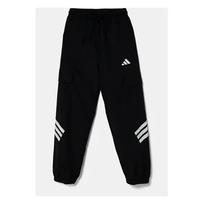 Dětské tepláky adidas černá barva, s potiskem, JJ4780