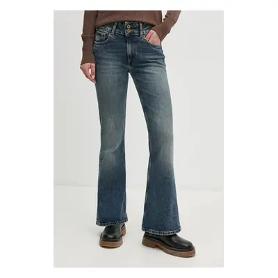 Džíny Pepe Jeans FLARE JEANS MW dámské, high waist, PL204877HW6