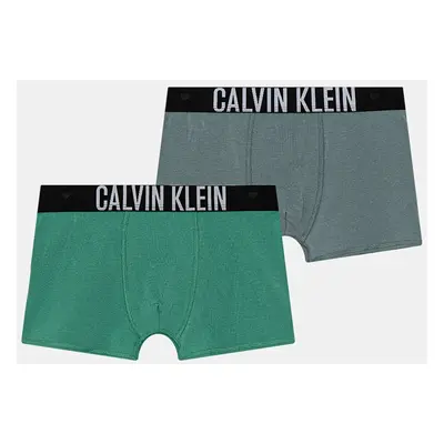 Dětské boxerky Calvin Klein Underwear 2-pack zelená barva, B70B700509