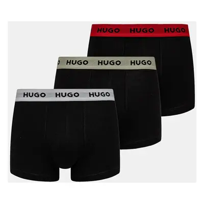 Boxerky HUGO 3-pack pánské, více barev, 50532611