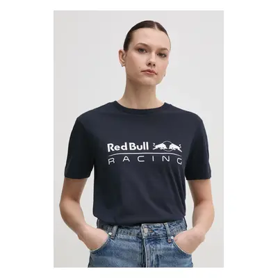 Bavlněné tričko Red Bull Racing x Pepe Jeans STANDARD FIT TEE tmavomodrá barva, RL500004