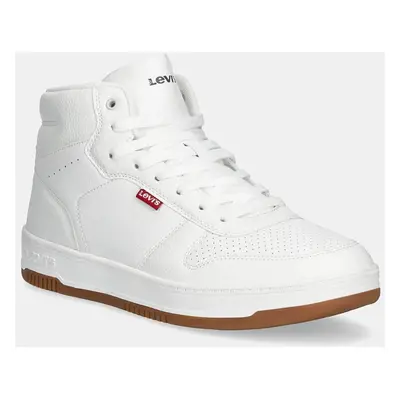 Sneakers boty Levi's DRIVE HIGH bílá barva, 000EK-0000