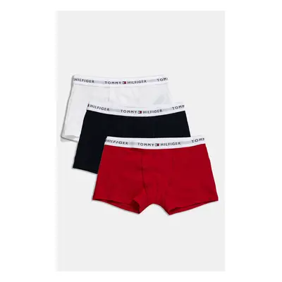 Dětské boxerky Tommy Hilfiger 3-pack bílá barva, UB0UB00573