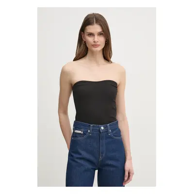 Top Calvin Klein Jeans dámský, černá barva, J20J225310