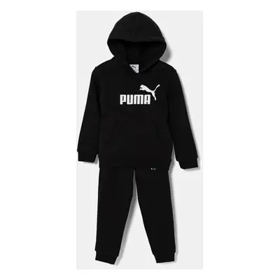 Dětská tepláková souprava Puma ESS No.1 Logo Sweat Suit TR černá barva, 685709