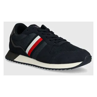 Sneakers boty Tommy Hilfiger RUNNER EVO MIX BLOCK tmavomodrá barva, FM0FM05298