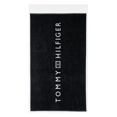 Bavlněný plážový ručník Tommy Hilfiger tmavomodrá barva, UU0UU00108