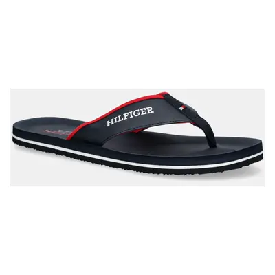 Žabky Tommy Hilfiger PADDED COMFORT HILFIGER B SANDAL pánské, tmavomodrá barva, FM0FM05440