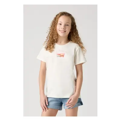 Dětské tričko Levi's SS DESERT BATWING TEE béžová barva, 4EM161