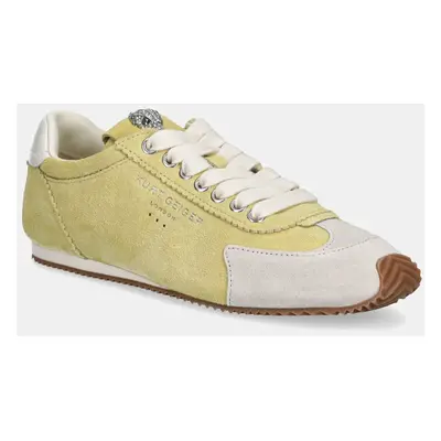 Semišové sneakers boty Kurt Geiger London Islington Sneaker žlutá barva, 4396093209