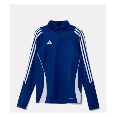 Dětská mikina adidas Performance modrá barva, s aplikací, IR9364