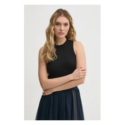 Top Dkny černá barva, DJ5T1413