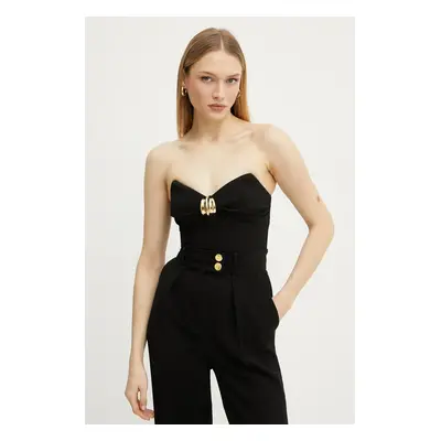 Top Elisabetta Franchi černá barva, TO01851E2