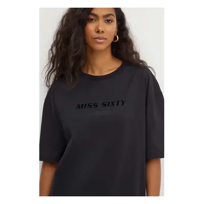 Bavlněné tričko Miss Sixty 6L2SJ2120000 SJ2120 T-SHIRT černá barva, 6L2SJ2120000