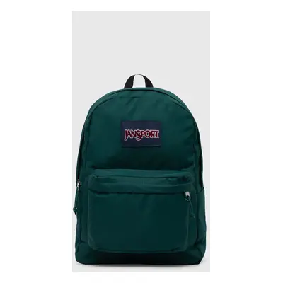 Batoh Jansport zelená barva, velký, s aplikací