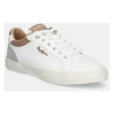 Sneakers boty Pepe Jeans KENTON COURT W hnědá barva, PLS31588