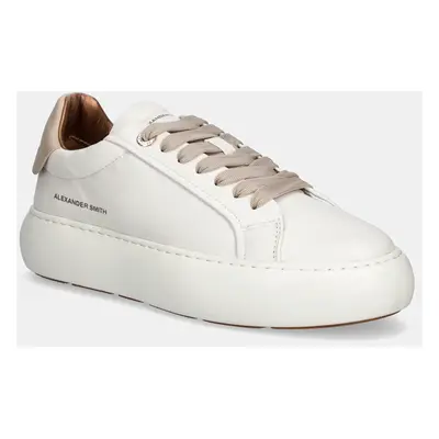 Kožené sneakers boty Alexander Smith Soho bílá barva, ASBBSOW3563WBE