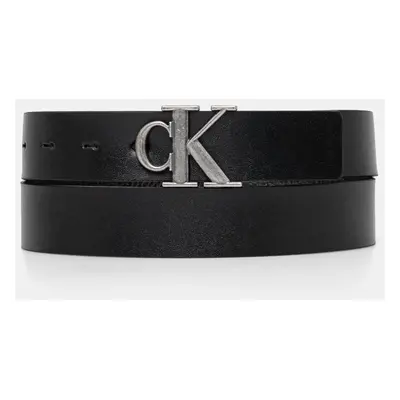 Oboustranný pásek Calvin Klein Jeans pánský, černá barva, LV04G7002G