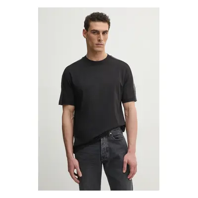 Bavlněné tričko Calvin Klein Jeans černá barva, J30J327237