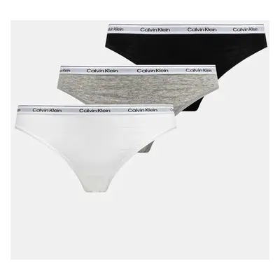 Kalhotky Calvin Klein Underwear 3-pack šedá barva, 000QD5207E