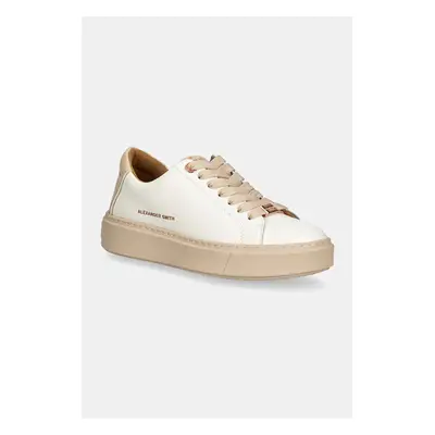 Sneakers boty Alexander Smith London bílá barva, ALBALDW8372WBE