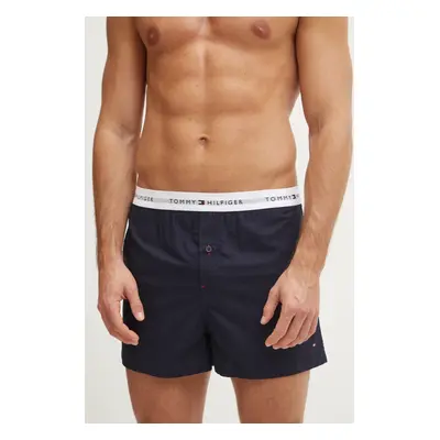 Bavlněné boxerky Tommy Hilfiger 2-pack modrá barva, UM0UM03376