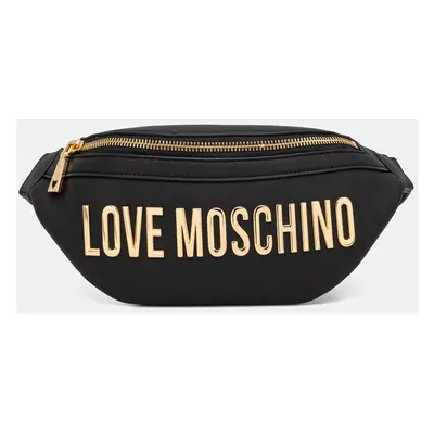 Ledvinka Love Moschino černá barva, JC4195PP1