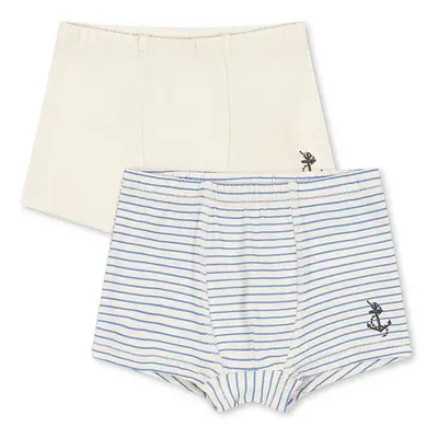 Dětské boxerky Konges Sløjd BASIC 2 PACK BOY BOXERS GOTS 2-pack béžová barva, KS102255