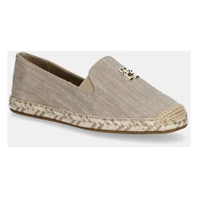 Espadrilky Tommy Hilfiger CHAMBRAY ESPADRILLE béžová barva, FW0FW08539