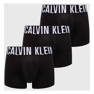 Boxerky Calvin Klein Underwear 3-pack pánské, černá barva, 000NB3775A