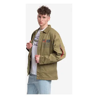 Bunda Alpha Industries Field Jacket LWC 136115 11 pánská, zelená barva, přechodná